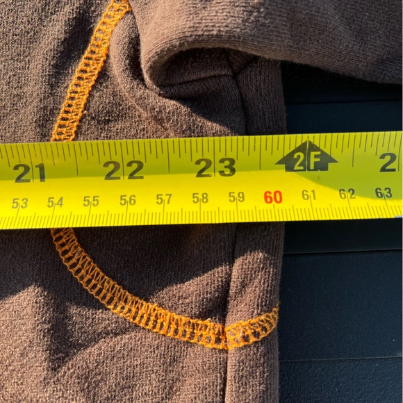 The Northface zip up jacket. Brown, orange trim, size Large (fits medium). - Picture 8 of 9